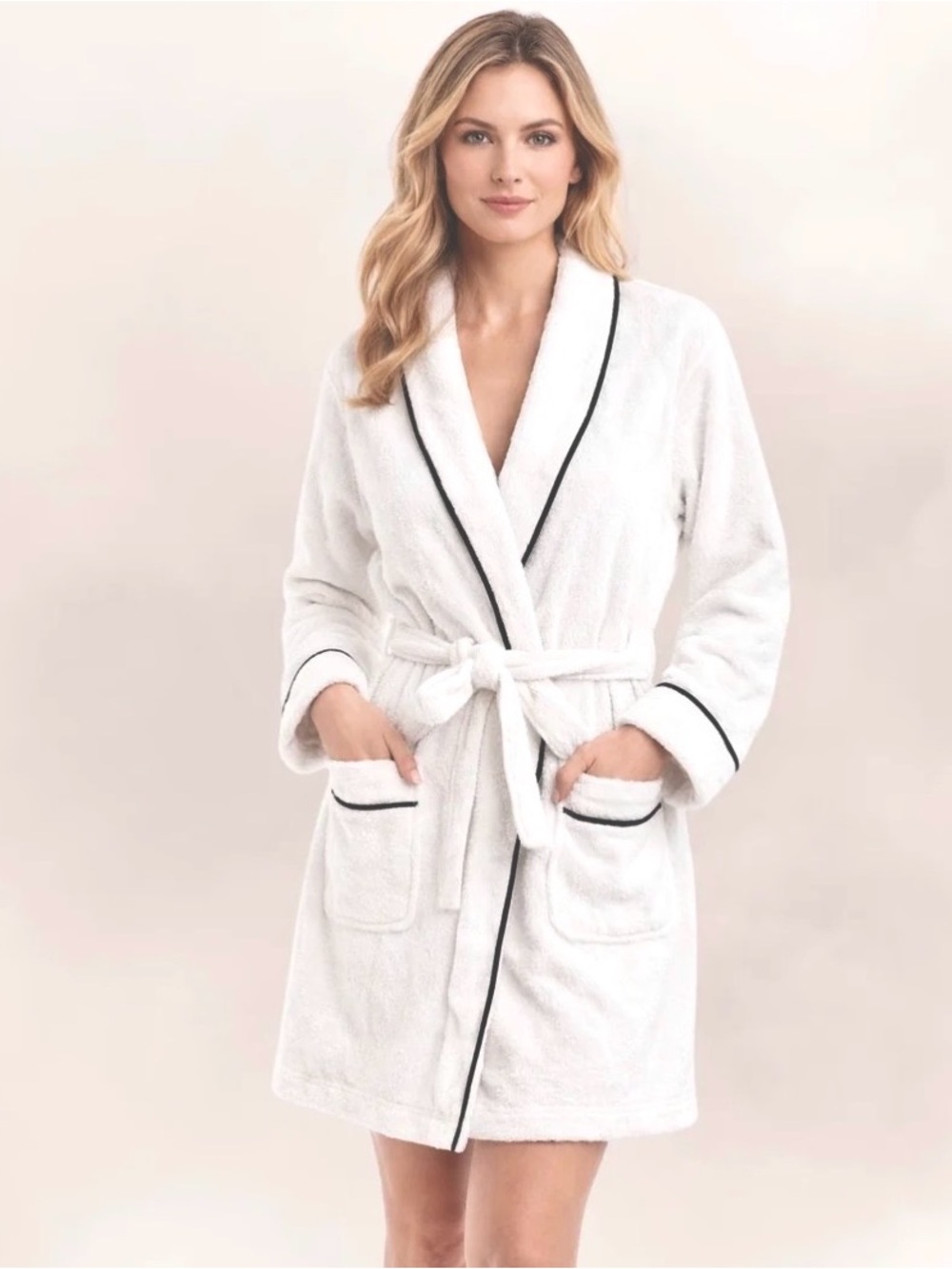 S/M DKNY Robe Terry 100% cotton knee-length